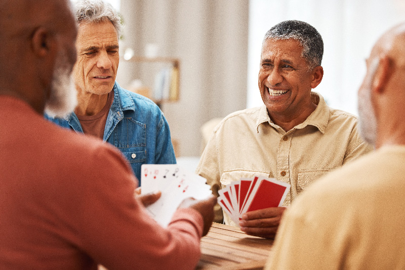 Men playing cards
